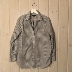 M boyfriend Button down Banana Republic striped
